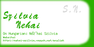 szilvia nehai business card
